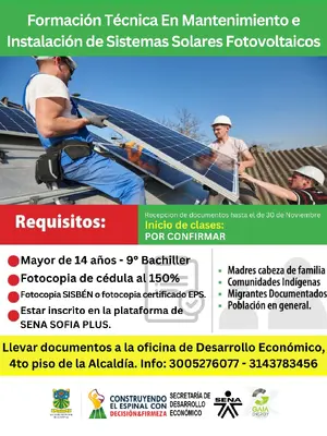“CURSO ENERGÍA FOTOVOLTAICA - INSTALACIÓN DE PANELES SOLARES”