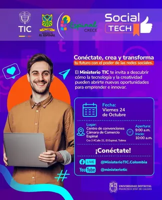 Lanzamiento del Social Tech para el Tolima se cumplirá en El Espinal
