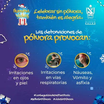 ¡Celebremos con responsabilidad! Que la pólvora no apague la alegría de la Navidad